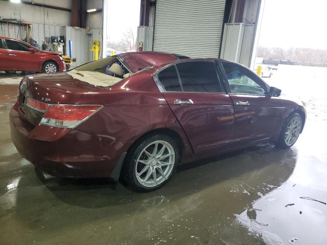 1HGCP3F88CA034744 - 2012 HONDA ACCORD EXL MAROON photo 3