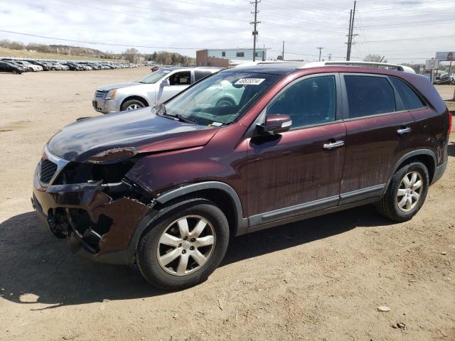 5XYKT3A68CG231196 - 2012 KIA SORENTO BASE BURGUNDY photo 1