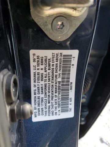 19XFC1F71KE009148 - 2019 HONDA CIVIC EXL Boz foto 12