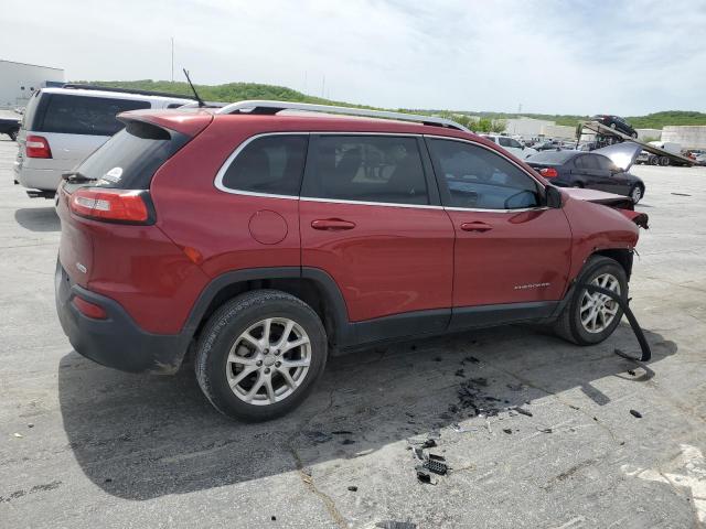 1C4PJLCB0EW155422 - 2014 JEEP CHEROKEE LATITUDE BURGUNDY photo 3