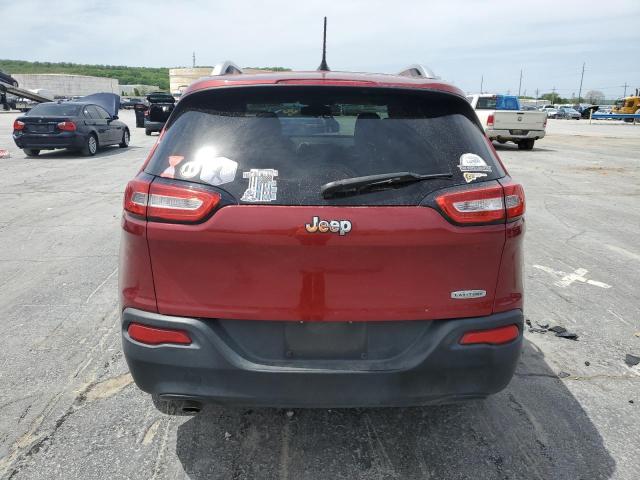 1C4PJLCB0EW155422 - 2014 JEEP CHEROKEE LATITUDE BURGUNDY photo 6