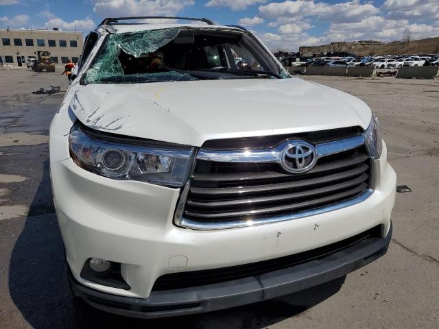 5TDJKRFH0GS302055 - 2016 TOYOTA HIGHLANDER XLE WHITE photo 5