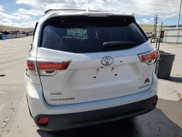 5TDJKRFH0GS302055 - 2016 TOYOTA HIGHLANDER XLE WHITE photo 6