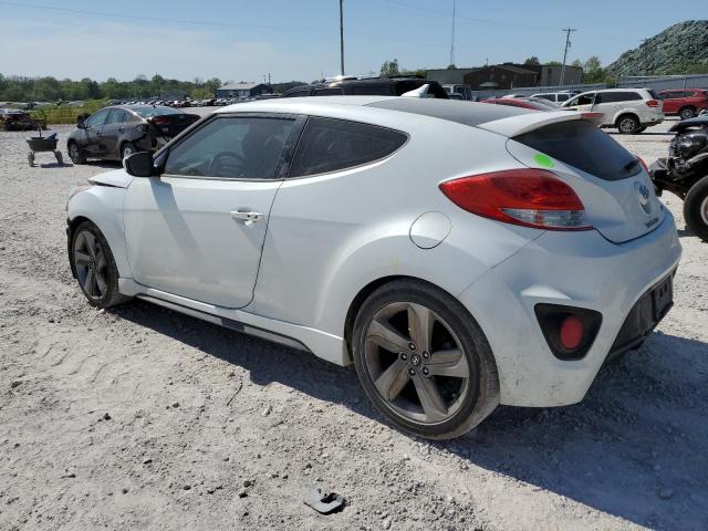 KMHTC6AE6DU161139 - 2013 HYUNDAI VELOSTER TURBO WHITE photo 2