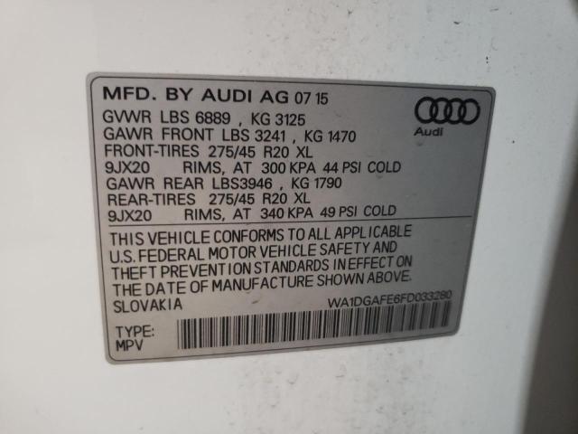 WA1DGAFE6FD033280 - 2015 AUDI Q7 PRESTIGE WHITE photo 13