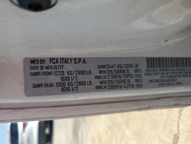 ZFBERFAB4J6K36621 - 2018 RAM PROMASTER WHITE photo 12