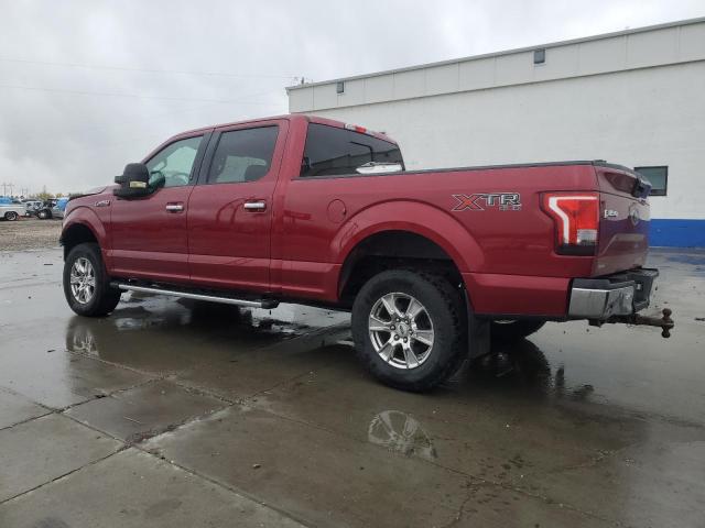 1FTFW1EF1FFB16230 - 2015 FORD F150 SUPERCREW RED photo 2