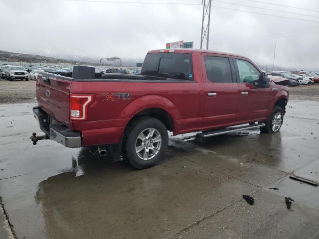 1FTFW1EF1FFB16230 - 2015 FORD F150 SUPERCREW RED photo 3