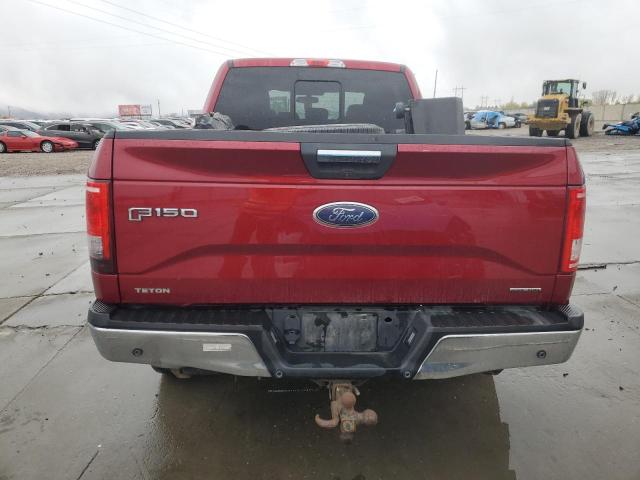 1FTFW1EF1FFB16230 - 2015 FORD F150 SUPERCREW RED photo 6