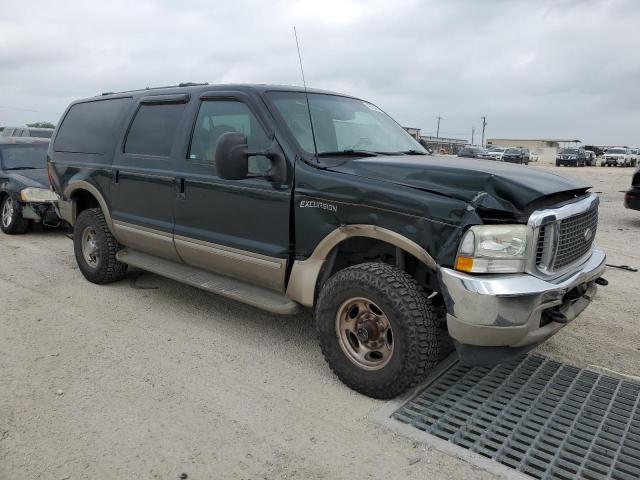1FMNU43S62ED50037 - 2002 FORD EXCURSION LIMITED GREEN photo 4