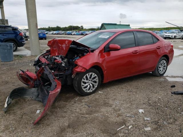 2T1BURHE3JC021451 - 2018 TOYOTA COROLLA L RED photo 1