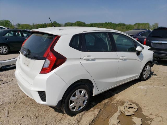 3HGGK5H59FM711483 - 2015 HONDA FIT LX WHITE photo 3