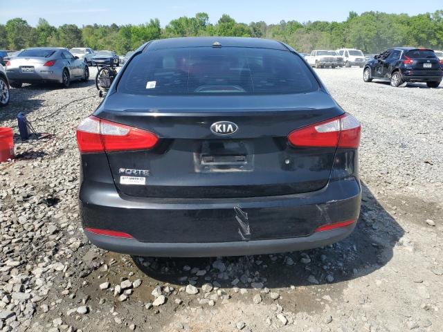 KNAFK4A62F5430829 - 2015 KIA FORTE LX BLACK photo 6