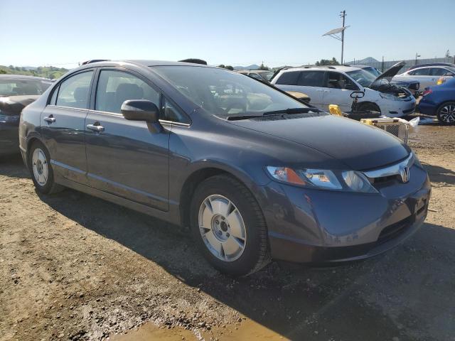 JHMFA36287S014582 - 2007 HONDA CIVIC HYBRID BLUE photo 4