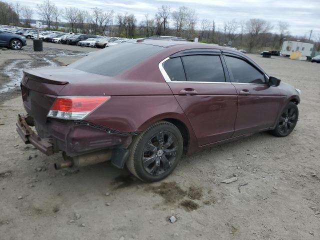 1HGCP26839A071977 - 2009 HONDA ACCORD EXL BURGUNDY photo 3