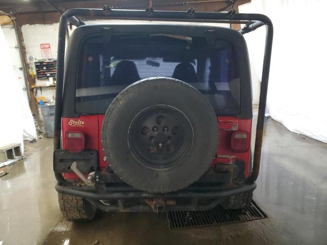 1J4FY19S8VP466443 - 1997 JEEP WRANGLER / SPORT RED photo 6