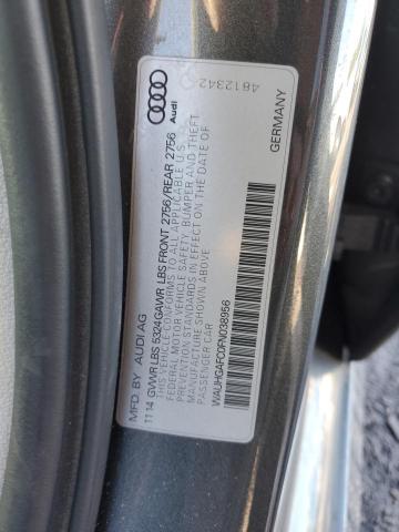 WAUHGAFC0FN038956 - 2015 AUDI A6 PRESTIGE ნაცრისფერი ფოტო 13
