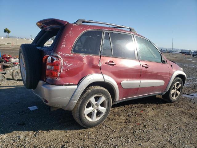 JTEGD20V840010061 - 2004 TOYOTA RAV4 BURGUNDY photo 3