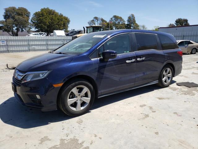 5FNRL6H7XJB094099 - 2018 HONDA ODYSSEY EXL BLUE photo 1