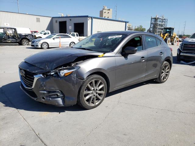 3MZBN1M31JM218139 - 2018 MAZDA 3 GRAND TOURING GRAY photo 1