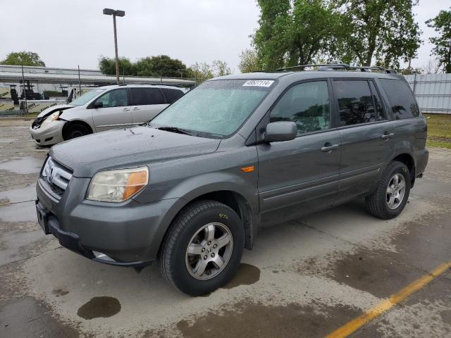 2HKYF18497H521486 - 2007 HONDA PILOT EX GRAY photo 1