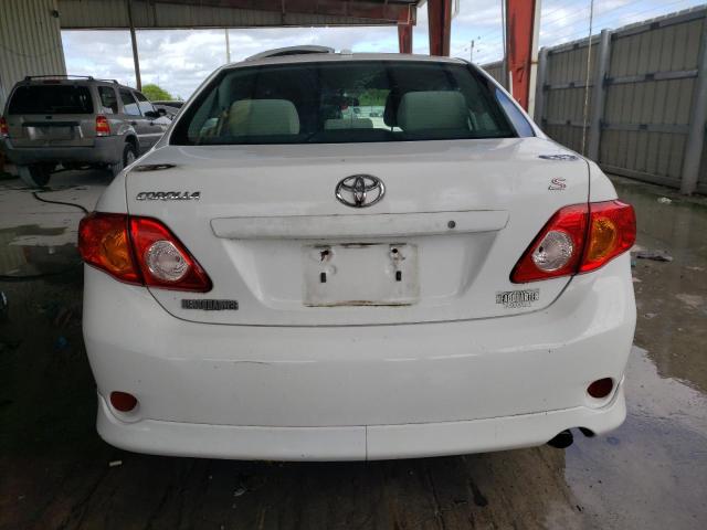 2T1BU4EE7AC500351 - 2010 TOYOTA COROLLA BASE WHITE photo 6