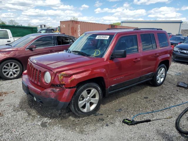 1C4NJPFB8CD617454 - 2012 JEEP PATRIOT LATITUDE MAROON photo 1