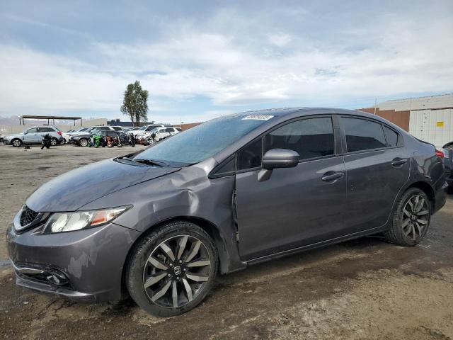 2HGFB2F90FH520288 - 2015 HONDA CIVIC EXL GRAY photo 1