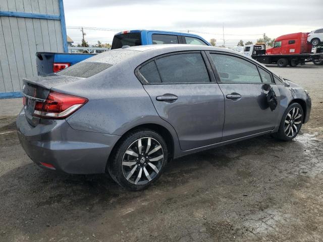 2HGFB2F90FH520288 - 2015 HONDA CIVIC EXL GRAY photo 3