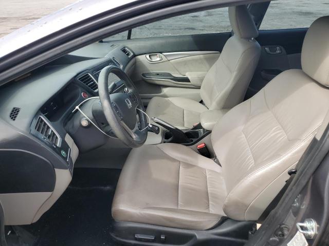 2HGFB2F90FH520288 - 2015 HONDA CIVIC EXL GRAY photo 7