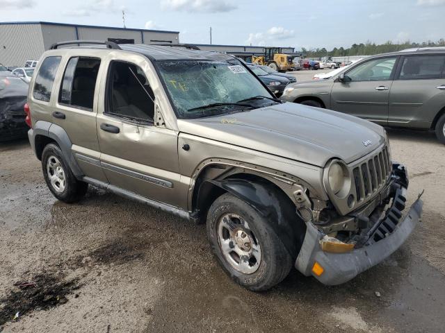 1J4GL48K76W132126 - 2006 JEEP LIBERTY SPORT TAN photo 4