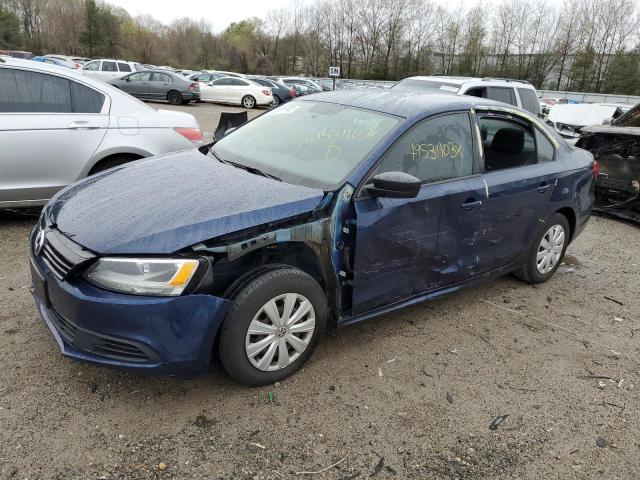 3VW2K7AJ2EM434103 - 2014 VOLKSWAGEN JETTA BASE Mavi foto 1