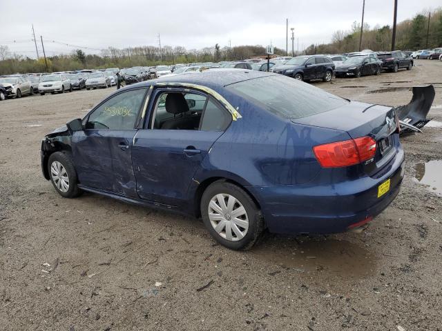 3VW2K7AJ2EM434103 - 2014 VOLKSWAGEN JETTA BASE BLUE photo 2