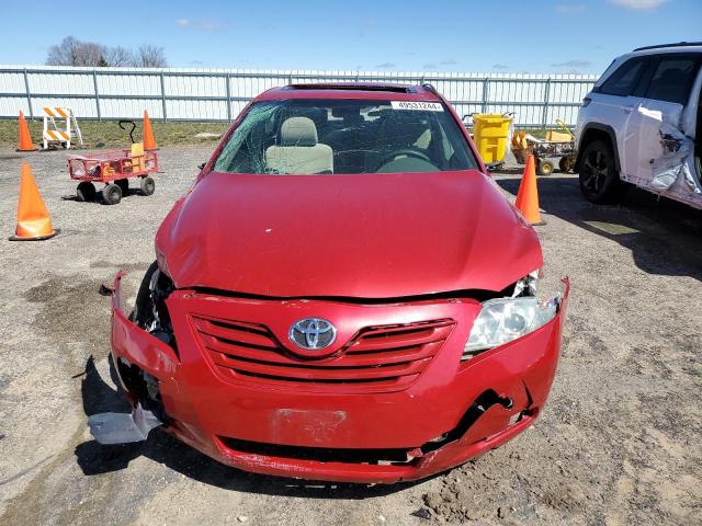 4T1BK46K67U013093 - 2007 TOYOTA CAMRY LE RED photo 5