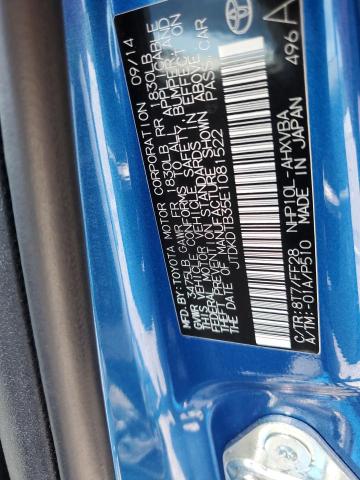 JTDKDTB35E1081522 - 2014 TOYOTA PRIUS C BLUE photo 13