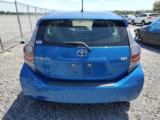 JTDKDTB35E1081522 - 2014 TOYOTA PRIUS C BLUE photo 6