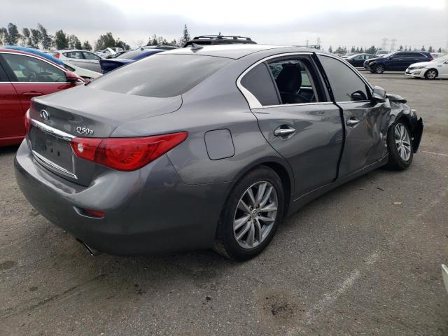 JN1BV7AP9FM350259 - 2015 INFINITI Q50 BASE GRAY photo 3