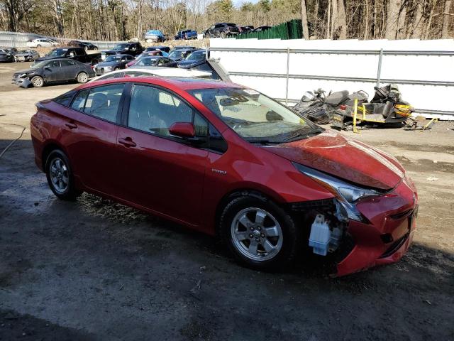 JTDKARFU9G3506245 - 2016 TOYOTA PRIUS HYB RED photo 4