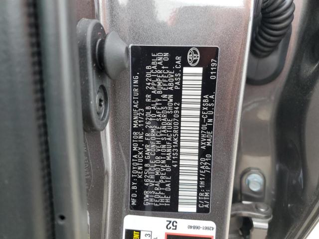 4T1S31AK5RU070942 - 2024 TOYOTA CAMRY SE NIGHT SHADE GRAY photo 12