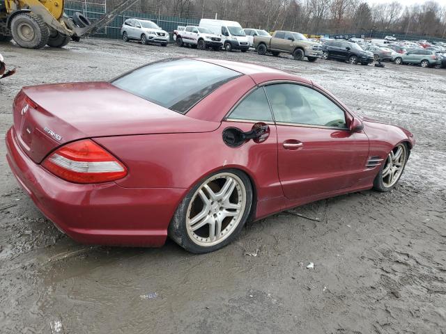 WDBSK75F43F041031 - 2003 MERCEDES-BENZ SL 500R BURGUNDY photo 3