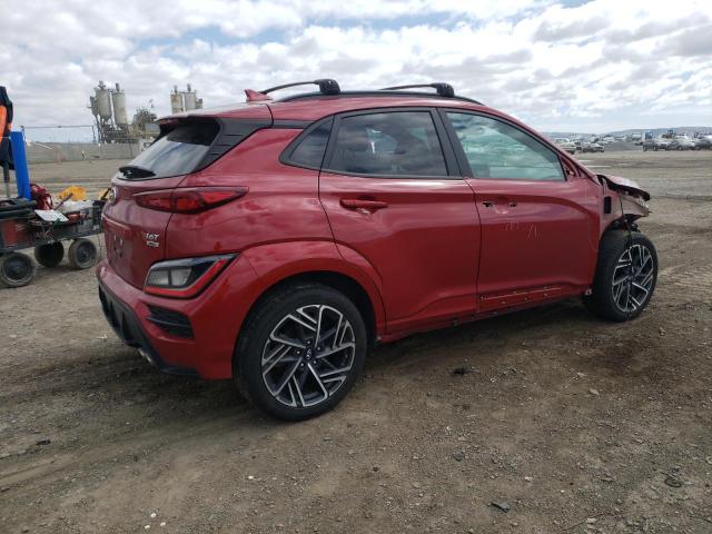 KM8K3CA30NU816485 - 2022 HYUNDAI KONA N LINE RED photo 3