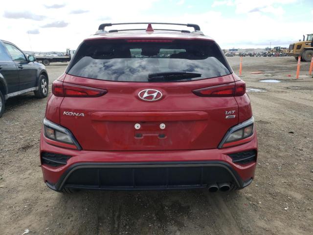 KM8K3CA30NU816485 - 2022 HYUNDAI KONA N LINE RED photo 6