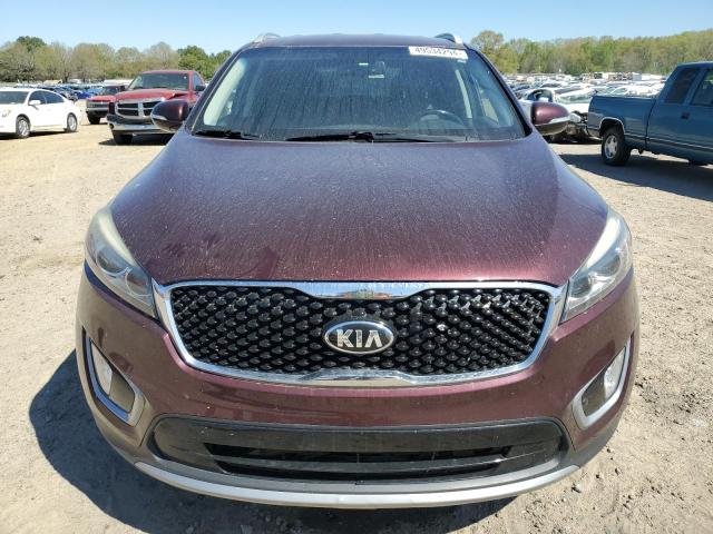 5XYPH4A12HG215407 - 2017 KIA SORENTO EX BURGUNDY photo 5