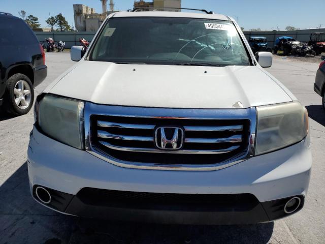 5FNYF4H5XEB010570 - 2014 HONDA PILOT EXL WHITE photo 5