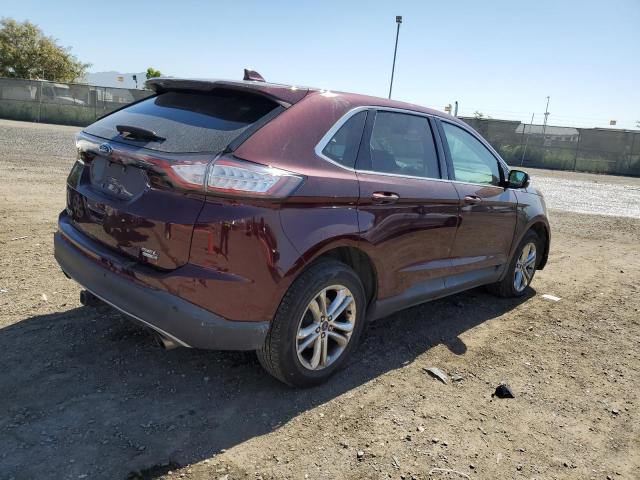 2FMPK4J90HBB46076 - 2017 FORD EDGE SEL MAROON photo 3