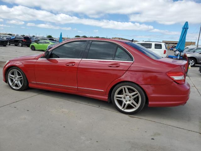 WDDGF56X48R031523 - 2008 MERCEDES-BENZ C 350 RED photo 2