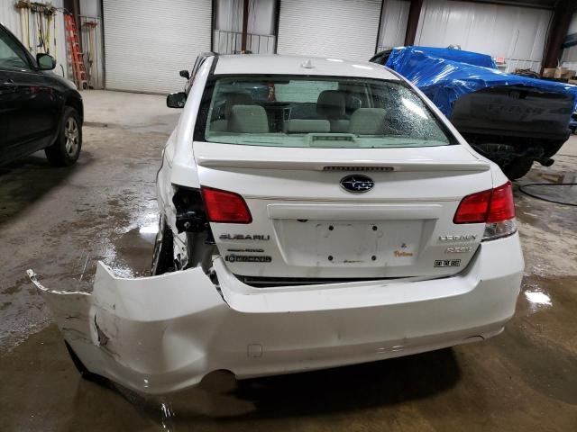 4S3BMBE67E3002453 - 2014 SUBARU LEGACY 2.5I PREMIUM WHITE photo 6