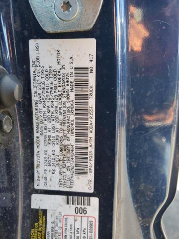 5TEPX42N27Z443464 - 2007 TOYOTA TACOMA BLUE photo 12