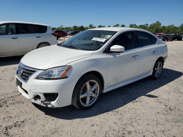 3N1AB7AP5DL764151 - 2013 NISSAN SENTRA S WHITE photo 1