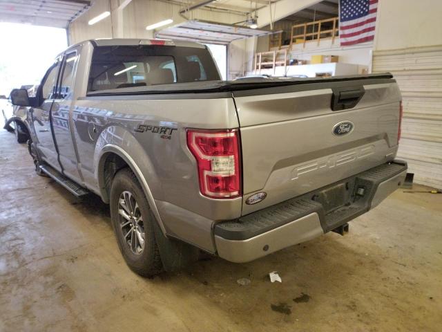 1FTEX1EP1LFC39653 - 2020 FORD F150 SUPER CAB SILVER photo 2